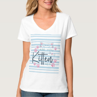 Cute Cat Pun - "Kitten mig?" Lönsam grafik T Shirt