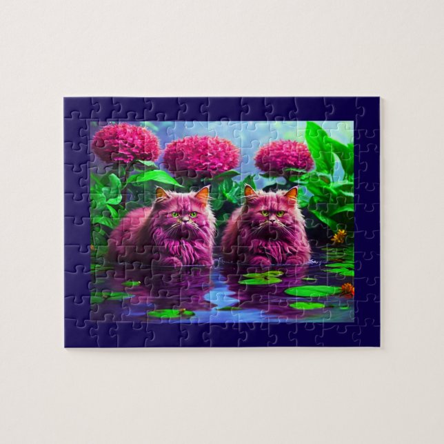 Cute Cat Puzzle for Cat Lovers Pussel (Horisontell)