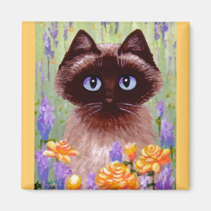 Cute Cat Ragdoll Siamese Burmese Ro Creationarts Magnet