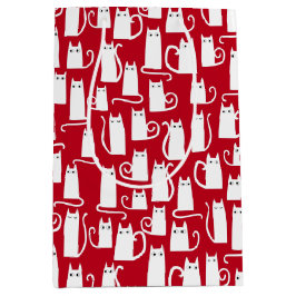 Cute Cat Red and White Festive