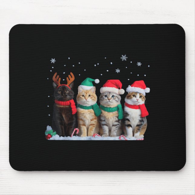 Cute Cat Reindeer Light Christmas Cat Funny Santa  Musmatta (Framsidan)