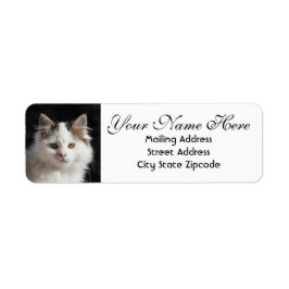 Cute Cat-Returadress Returadress Etikett