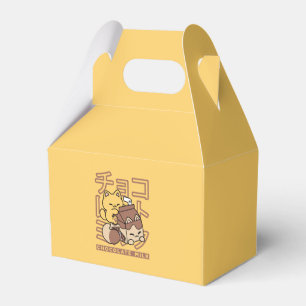Cute Cat Riding Chocolate Mjölk Carton Kawaii Art Presentaskar