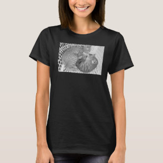 Cute Cat saker för Kat-flickor, kvinnor, manar-poj T Shirt