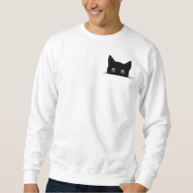 Cute Cat Shirt, katt Gömmande i Pocket Shirt
