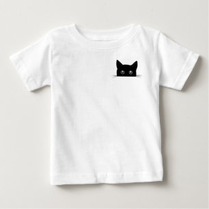 Cute Cat Shirt, katt Gömmande i Pocket Shirt T