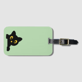 Cute Cat Silhouette Bagagebricka