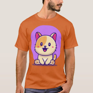 Cute Cat Sitta T Shirt