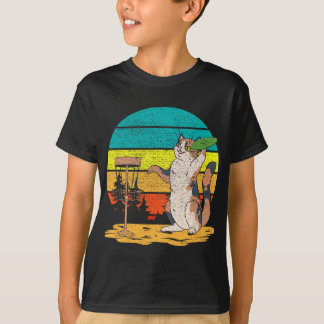 Cute Cat-skivor med skivgolf-Frisbee-Golf-disk-idr T Shirt