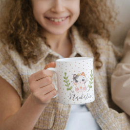 Cute Cat Soft Kön Neutral Doft Child Baby Kaffemugg
