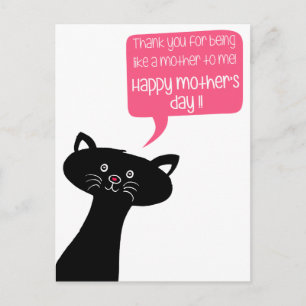 Cute Cat -som mor - Stepmor Mors dag Vykort