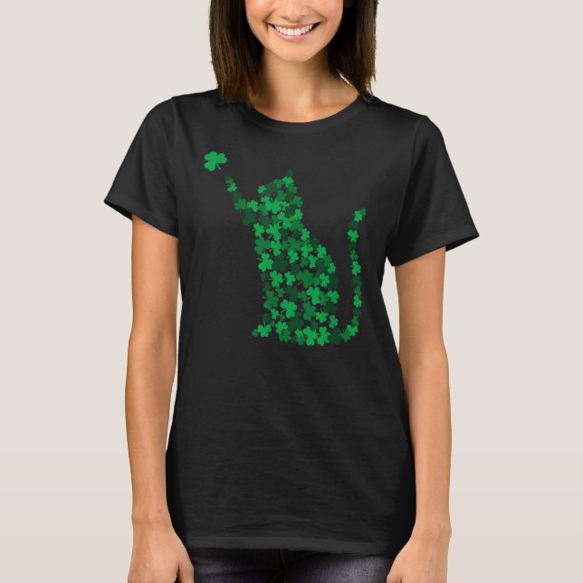 Cute Cat St patricks day Lucky Cat Mamma Sham T Shirt (Framsida)