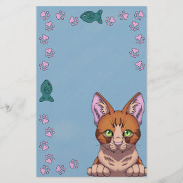 Cute Cat Stationery Brevpapper