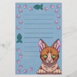 Cute Cat Stationery (fodrad) Brevpapper