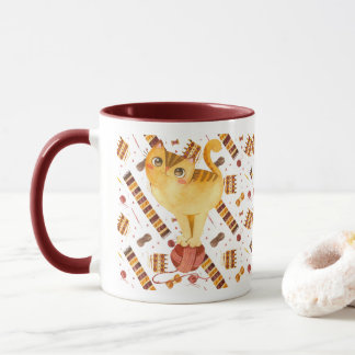 Cute Cat Sticka Mugg