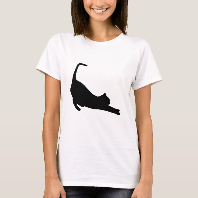 Cute Cat Streting T Shirt (Framsida)
