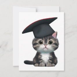 Cute Cat Studenten-dagen är en viktig milstolpe Anteckningskort