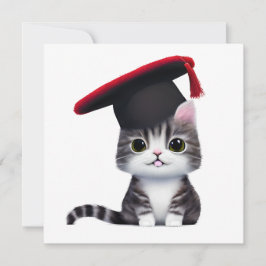 Cute Cat Studenten-dagen är en viktig milstolpe Anteckningskort