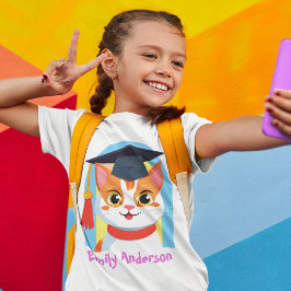 Cute Cat Studenten-gåvor till Kindergarteners T Shirt
