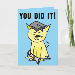 Cute Cat Studenten Kort