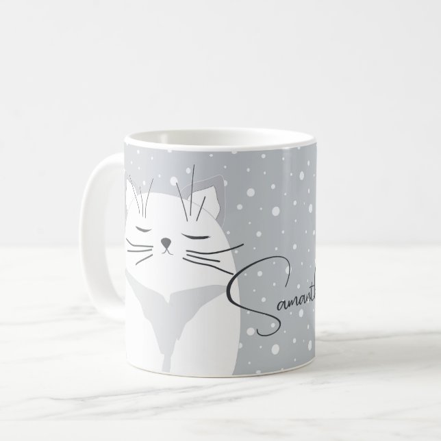 Cute cat, symbol för 2023. kaffemugg (Framsida vänster)