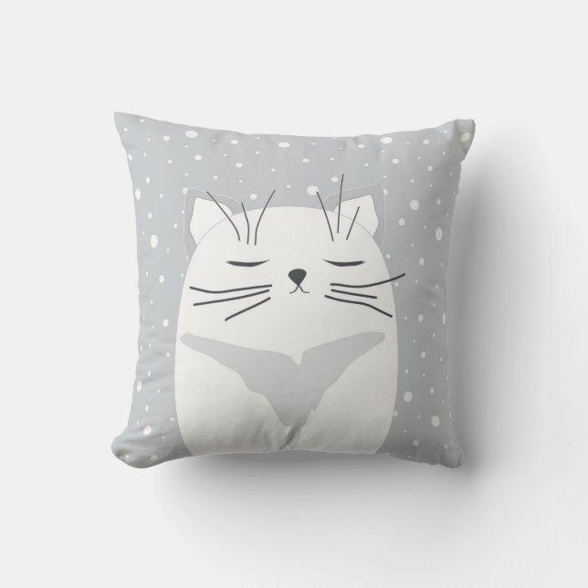 Cute cat, symbol för 2023. kudde (Framsida)