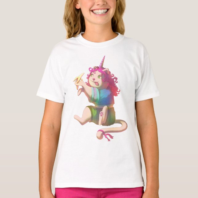 Cute Cat T-Shirt (Framsida)