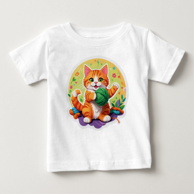 Cute Cat T Shirt (Framsida)
