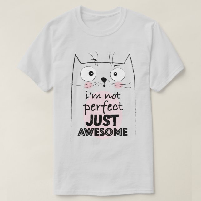 Cute Cat T-Shirt (Design framsida)