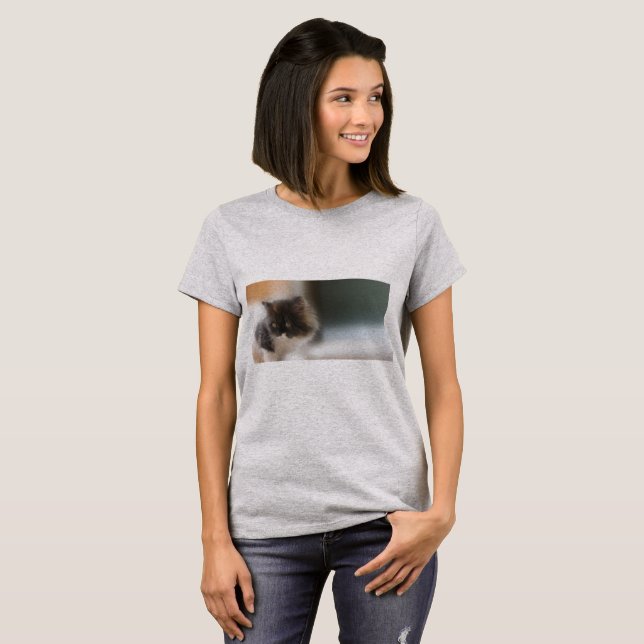 Cute Cat T Shirt (Hel framsida)