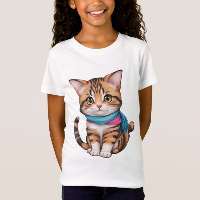 Cute cat t shirt (Framsida)