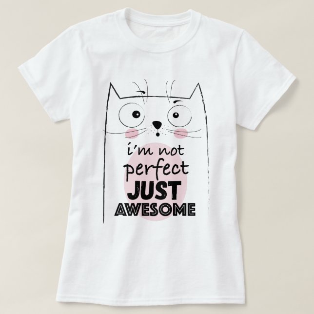 Cute Cat T-Shirt (Design framsida)