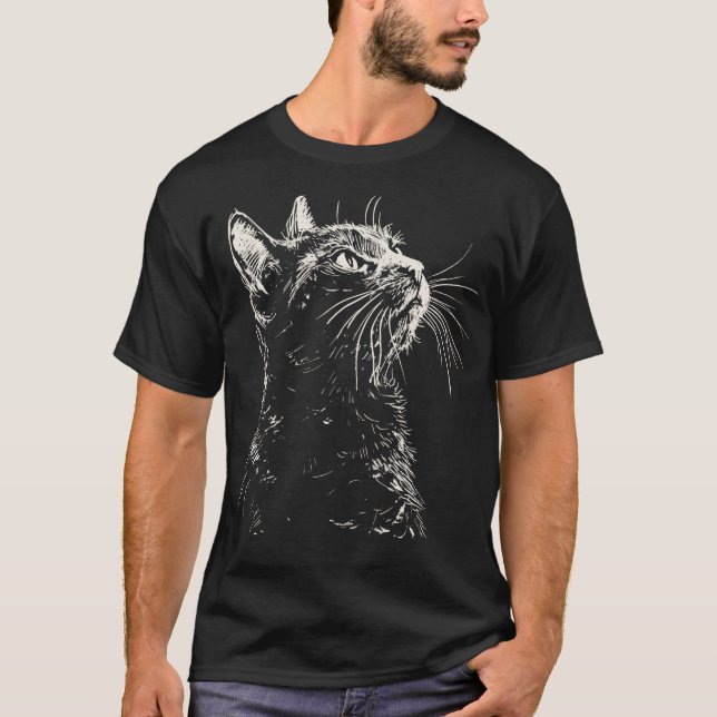Cute Cat T Shirt (Framsida)