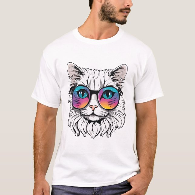 Cute Cat T Shirt (Framsida)