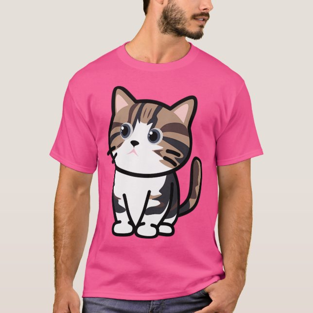 Cute Cat T Shirt (Framsida)