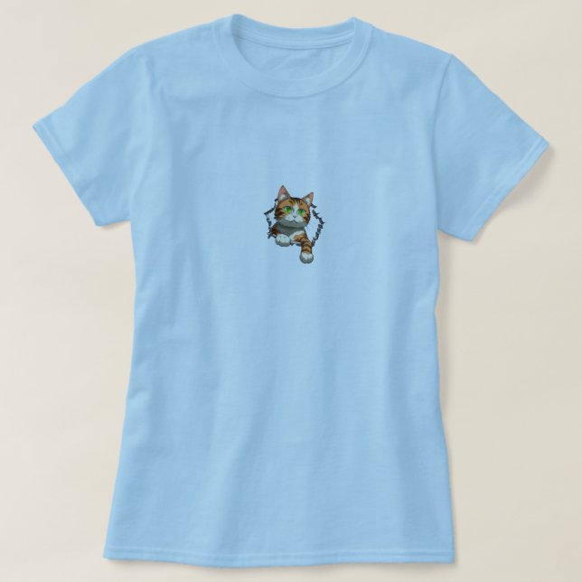 Cute Cat T Shirt (Design framsida)