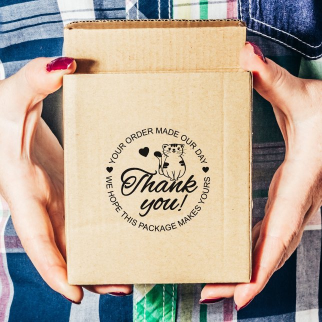 Cute Cat Tack Stämpel (Skapare uppladdad)