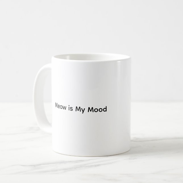 Cute Cat talar mjukt Kaffemugg (Framsida vänster)