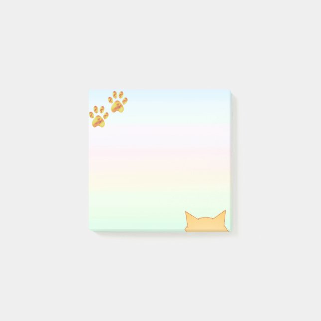 Cute Cat Tass Post-it Block (Framsida)