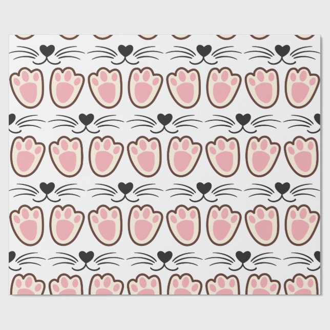 Cute cat tassar presentpapper (Platt)