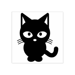 Cute Cat-tecknad stora ögon Stämpel