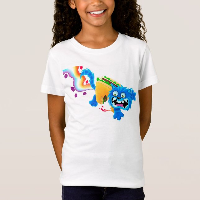 Cute Cat-Tecknad T Shirt (Framsida)