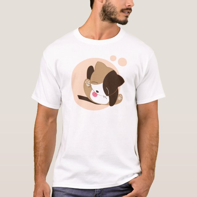 Cute Cat Tee Shirt (Framsida)