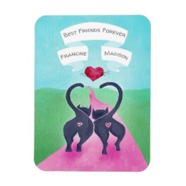 Cute Cat-Thated Personlig Friend Valentine Magnet