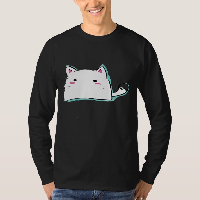 Cute Cat-tjänst för kattunge-belysning T Shirt (Framsida)