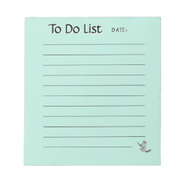 Cute Cat To-Do List Notepad Anteckningsblock