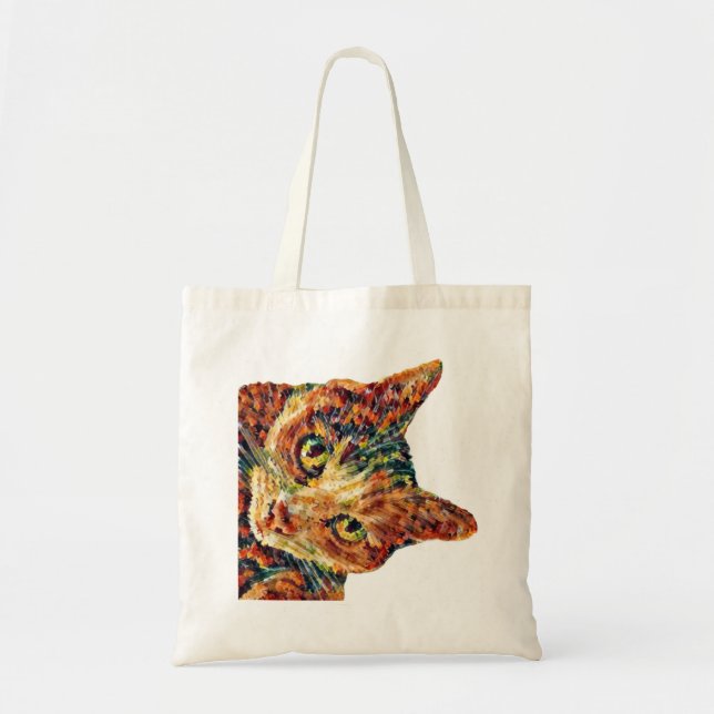 Cute Cat Tote Bag Tygkasse (Framsidan)