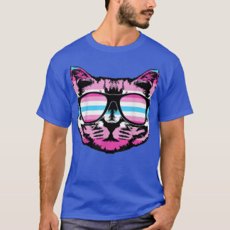 Cute Cat Transgender Pride Cat Lovers T Shirt