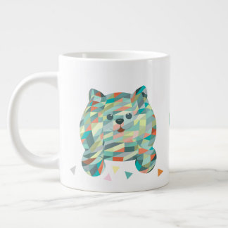 Cute Cat Triangular Vintage Jumbo Mugg