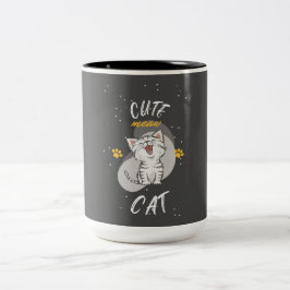 CUTE CAT Två-Tonad MUGG